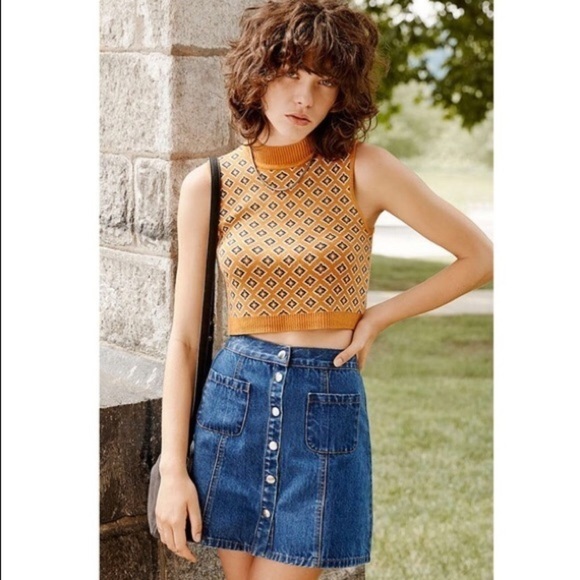 ✨Urban Outfitters Button BDG Front Denim Mini Skirt✨ - Picture 4 of 15